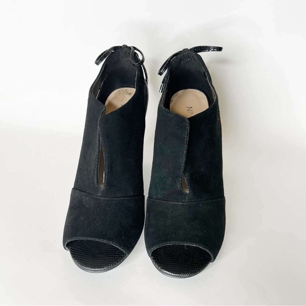 Nine West Black Peep Toe Heels